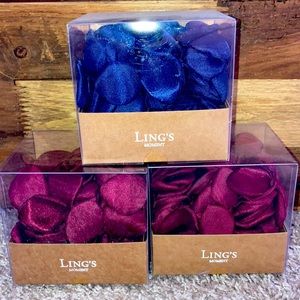 Flower Petals - Royal Blue and Burgundy